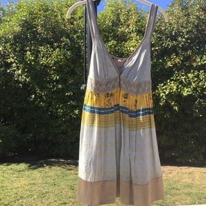 🌿 Johnny Was Floral Silk Tunic Tank/Dress